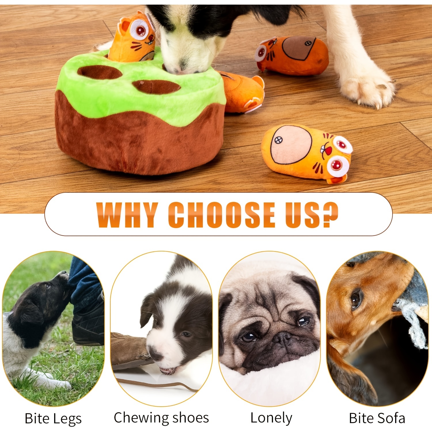 Dog Puzzle Toys Squeak Toys Interactive Puzzle Game Toy for Pet