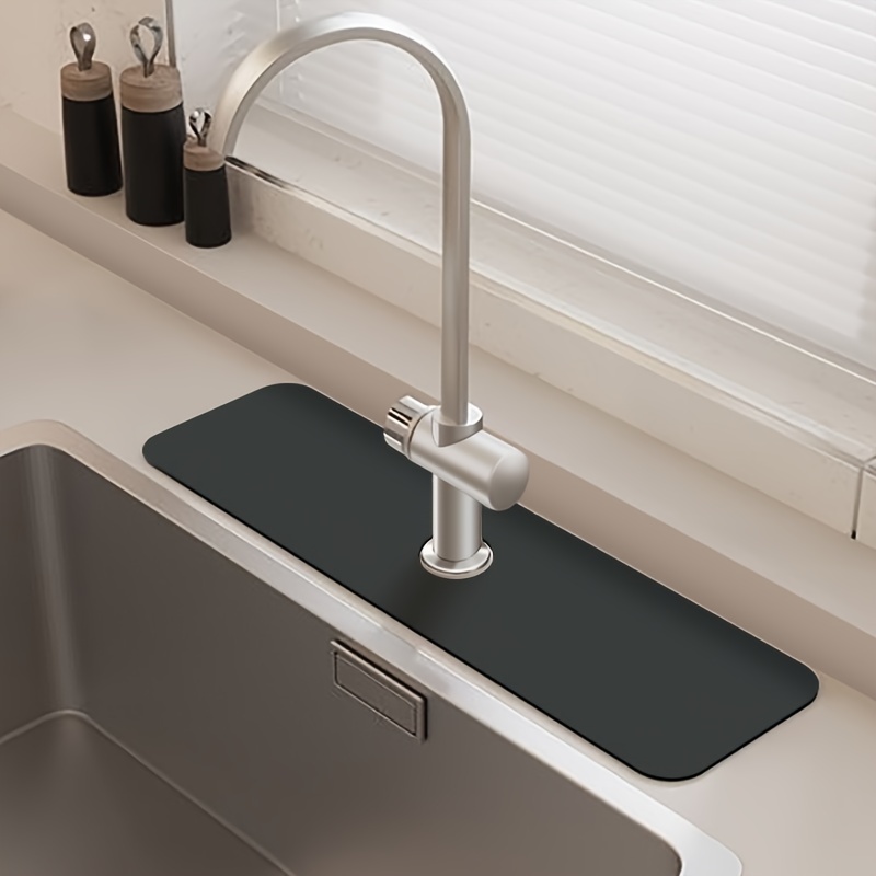 Silicone Faucet Absorbent Mat Countertop Protector Sink - Temu
