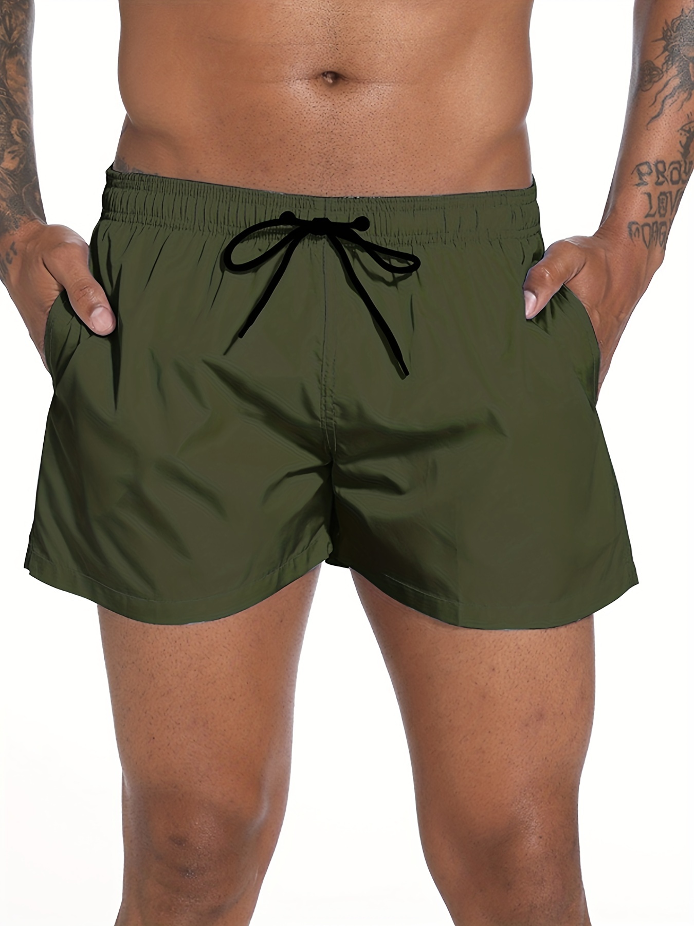 Men's Quick Drying Hawaiian Board Shorts, Casual Swim Trunks