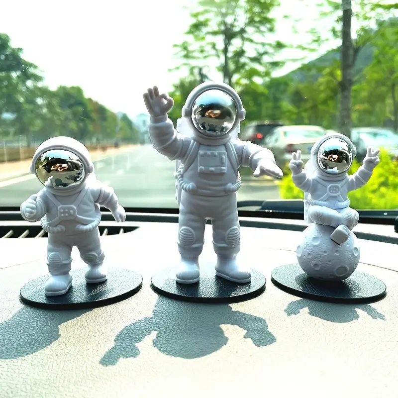 1pc Süße Astronautenfiguren Auto Ornament, Auto Armaturenbrett