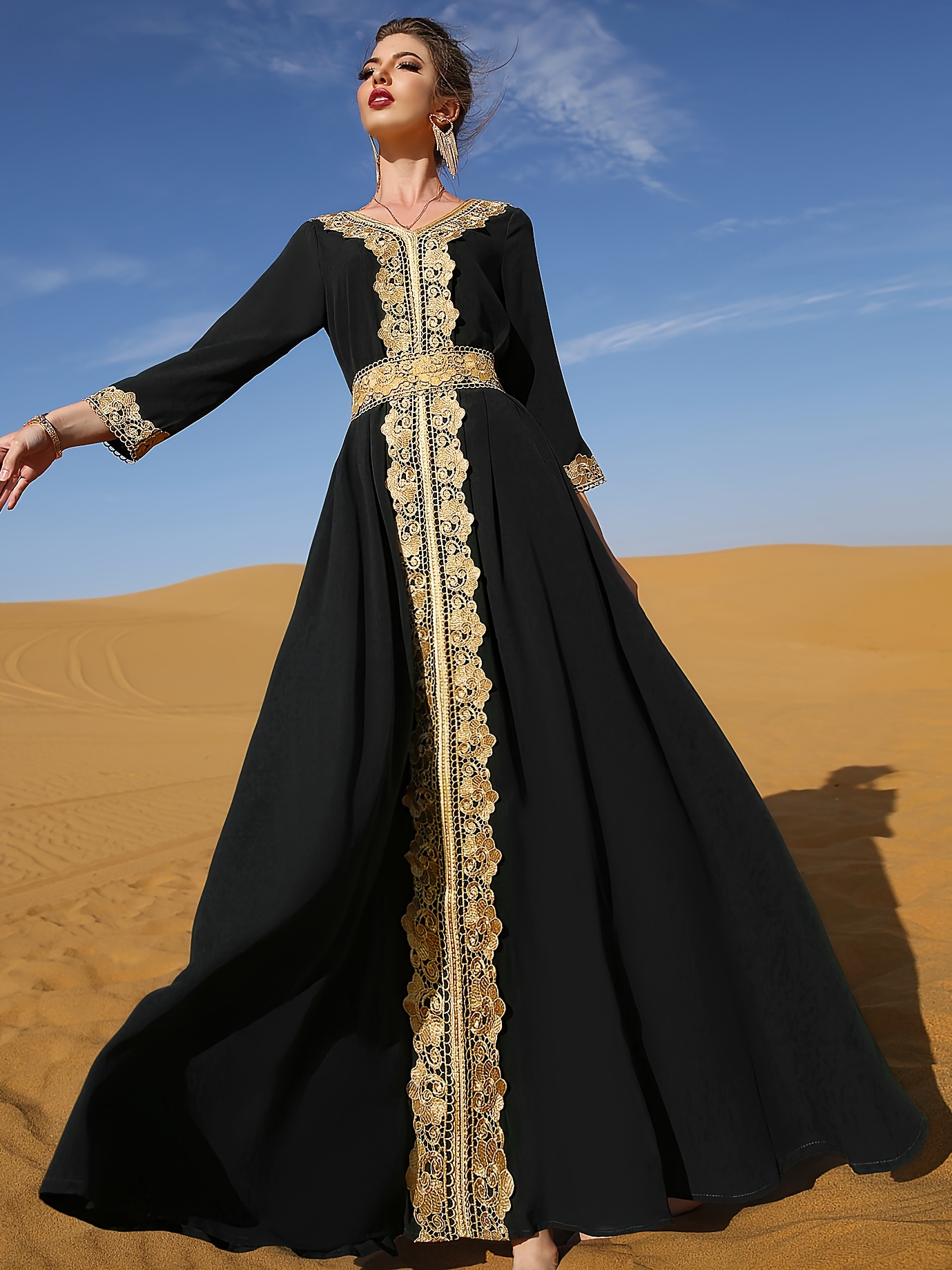 Kaftan on sale abaya black