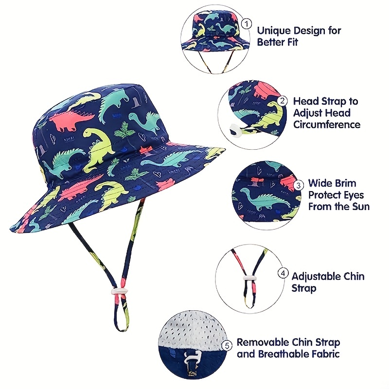 20 Solid Floral Cotton Childrens Bucket Hat For Kids Toddler Fishing Caps  With Wind Rope, Cartoon Beach Style For Boys And Girls From Mandystore2009,  $2.65