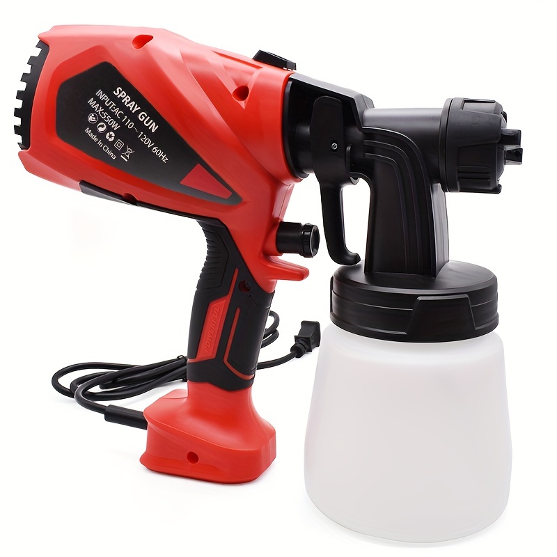 HVLP Electric Paint Sprayer with 4 Nozzles AC110~120V/60Hz