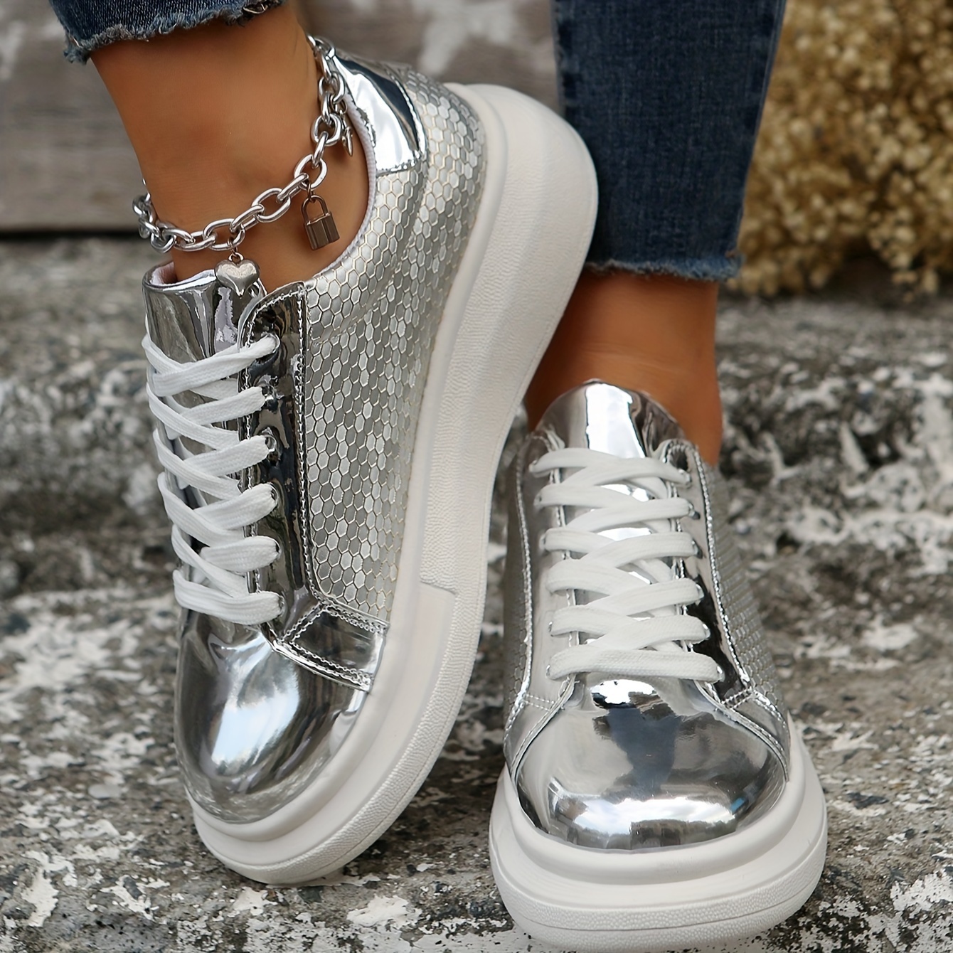  Silver Sneakers For Women