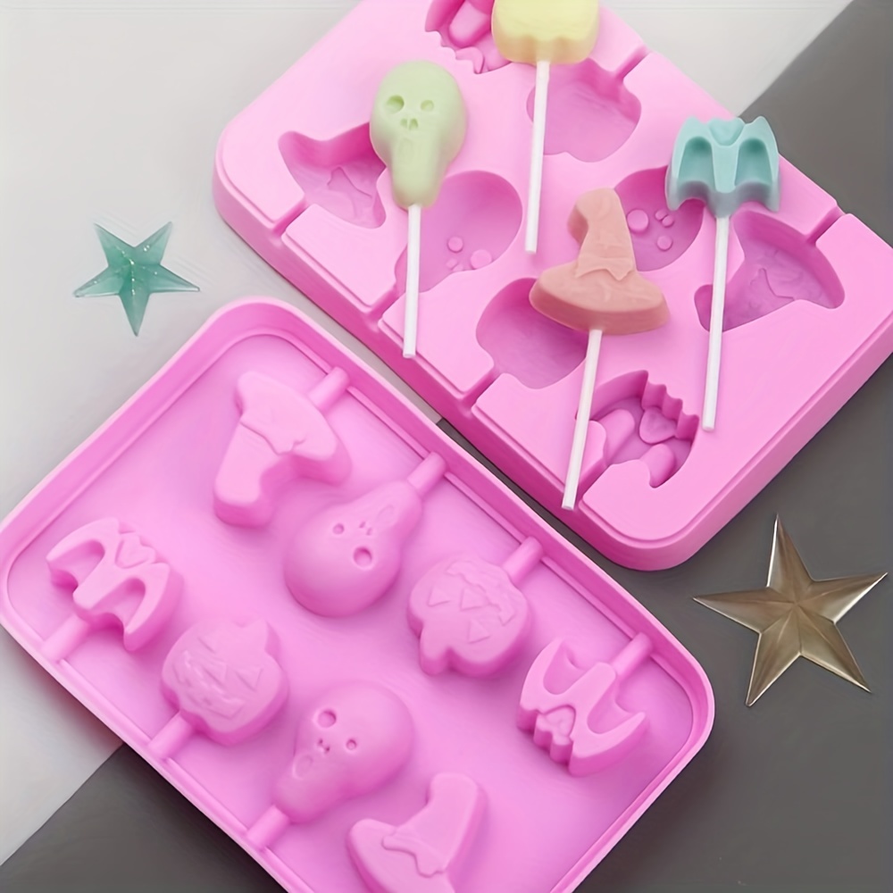 Lollipop Mold 3d Silicone Mold Reusable Cake Pop Mold Candy - Temu