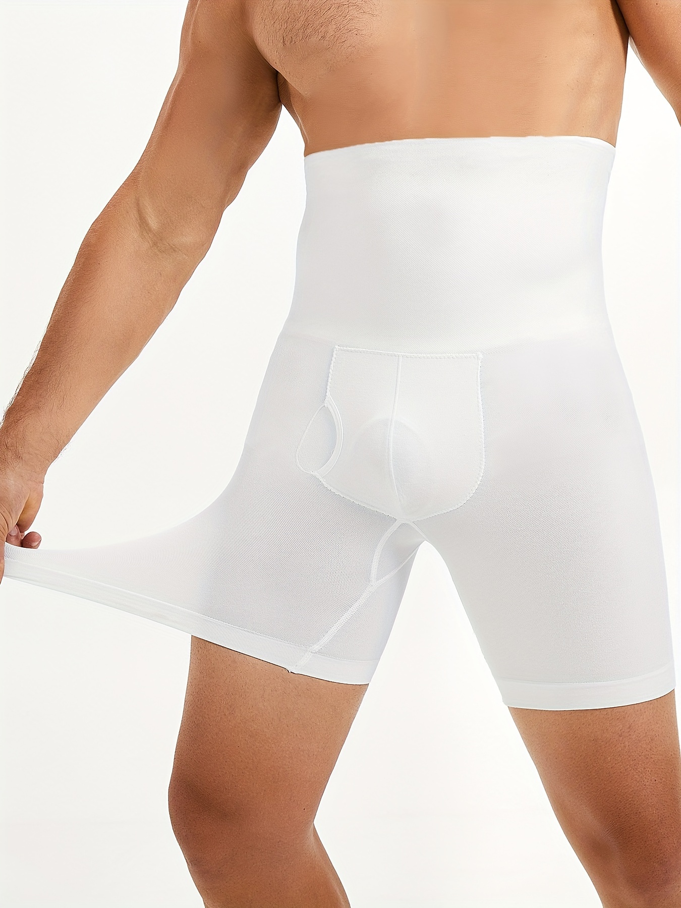 Men's Tummy Control Shapewear Shorts High Waist Slim Belly Underwear  Compression Seamless Boxer Brief Body Shaper