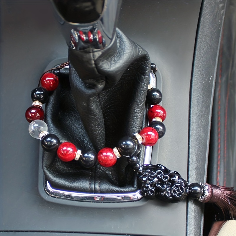 Pixiu Grade Voiture Pendentif Bouddha Perles Rétroviseur - Temu