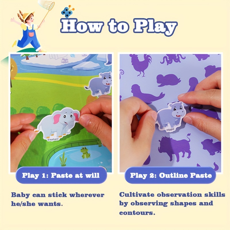 Adesivo Reutilizável Para Criança Atividades Jogos