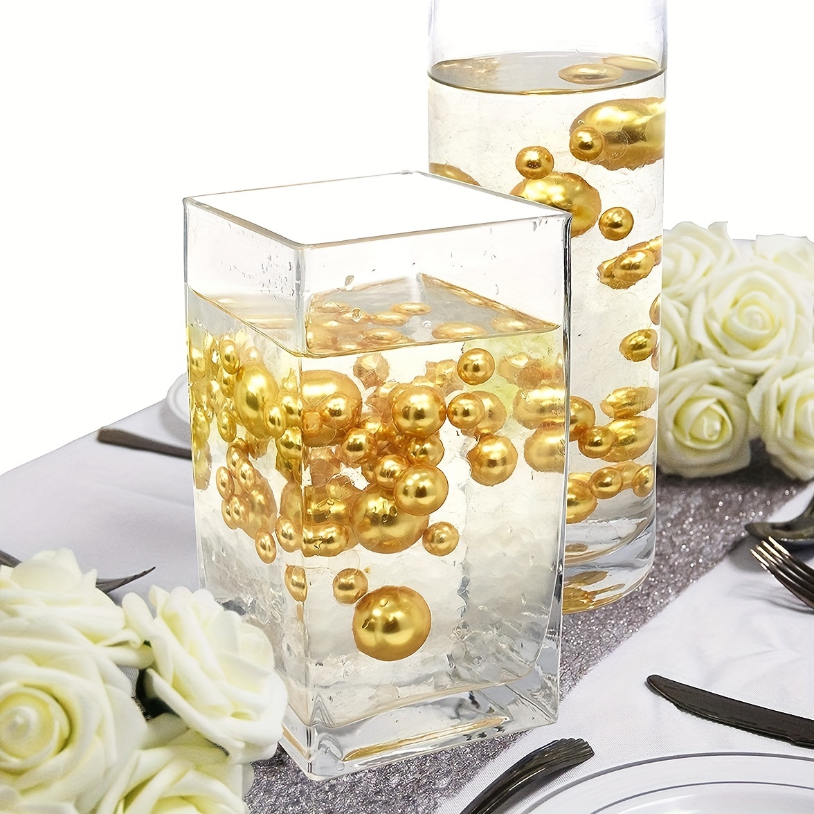 Water Beads Pearl Jelly Gel Crystal Vase Filler for Decoration, Centerpiece  Part Wedding. 