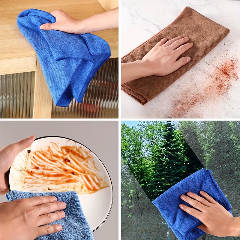 5PCS Kitchen Cleaning Tools Thickened Absorbent Rag Kitchen Towels