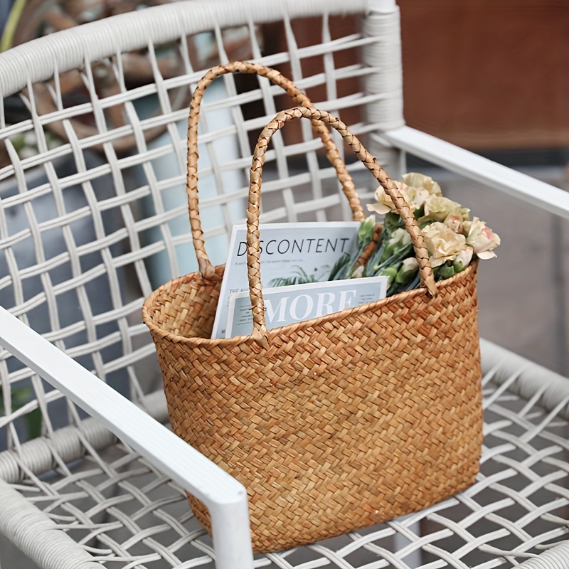 Rattan Bag Basket Purse Straw Bag Wicker Purse Basket Bag 