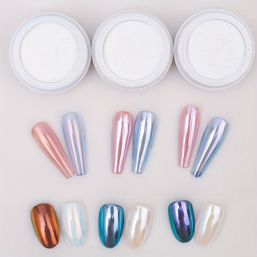Premium Holographic Nail Powder Iridescent Pearlescent - Temu