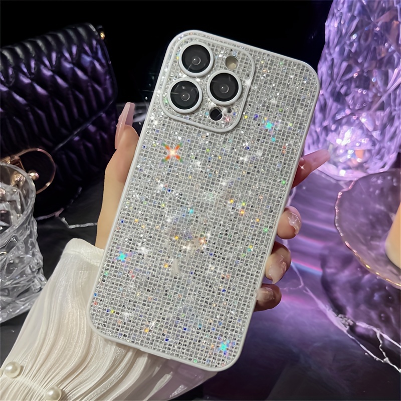 Luxury Glitter Clear Diamond Texture Phone Case For iPhone 14 13