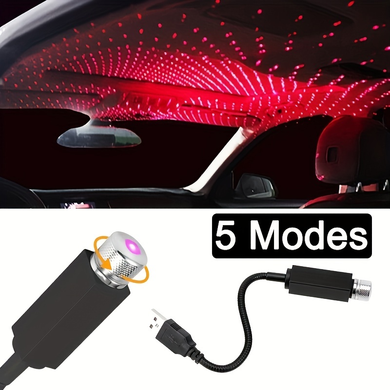 Cheap Mini LED Car Roof Starry Projector Lamp LED Atmosphere Ambient Star  Light USB Port Car Decoration Light DJ Light Star Light For Auto