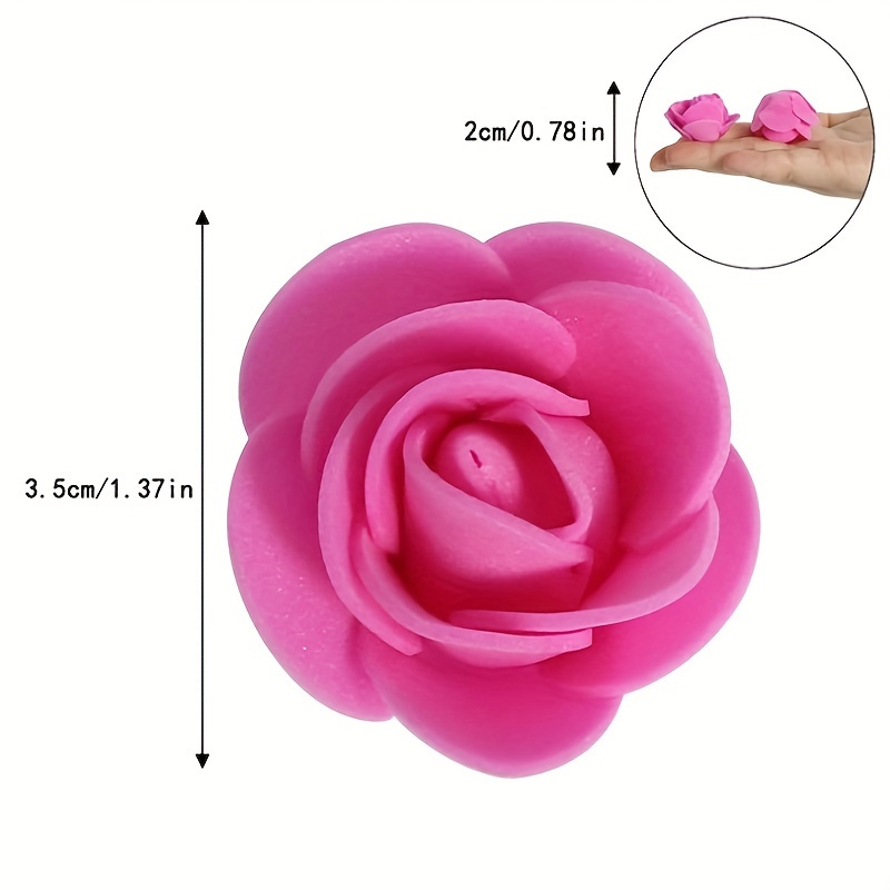 BLMHTWO 30 mini rose artificiali testa di rose finte testa di rose rosse  fiori artificiali teste di rose finte fai da te per bouquet di nozze,  centrotavola composizioni decorazioni per feste e