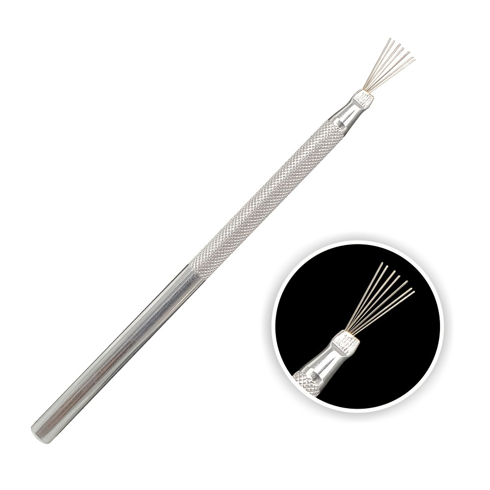 Pottery Clay Texture Tool 7 Pin Needle Pen Ceramics Feather Tools