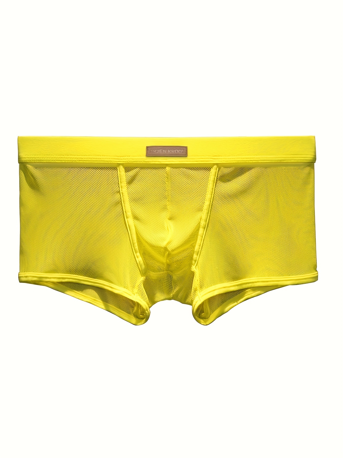 Men's Underwear Boxers Sexy Hollow Mesh See Sex Pleasure - Temu