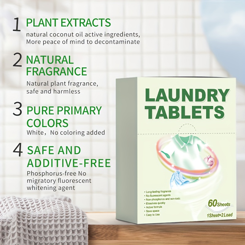 Pack of 3 Eco-friendly Laundry Detergent Sheets