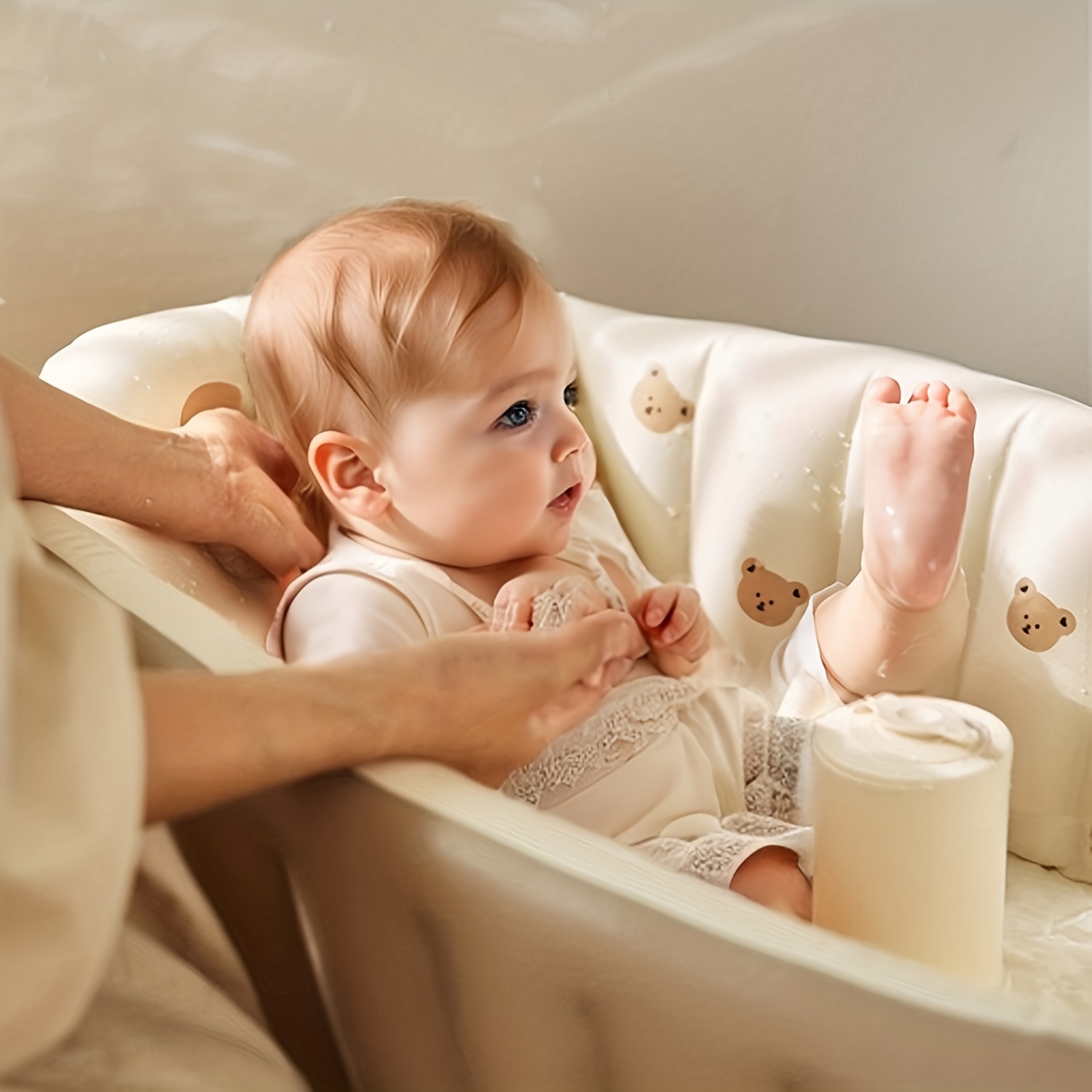 Baignoire gonflable de voyage bébé 0-6 mois - tomy - Jouet pour le