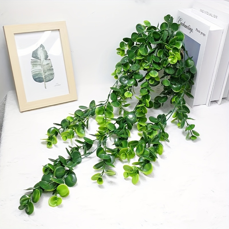 2pcs Artificial Hanging Plants, Fake Ivy Vine Fake Ivy Leaves For Wall  House Room Patio Indoor Outdoor Home Shelf Office Decor, Halloween Decor,  Xmas