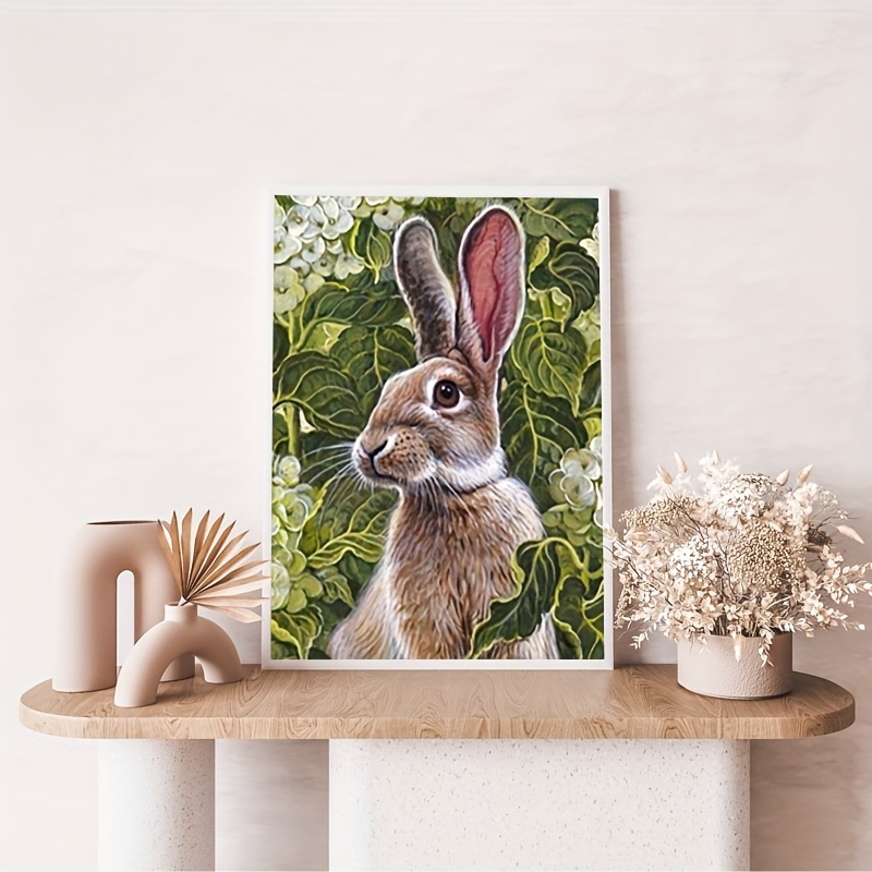 Diamond Painting Diy Stick Diamond Hand Cute Little Rabbit - Temu