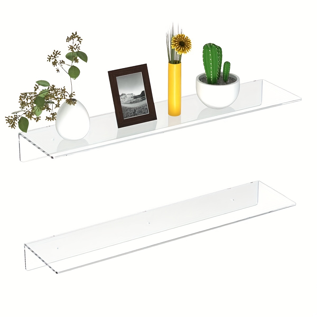Great Choice Products Small Adhesive Wall Shelves Acrylic Display Shelf  Mini Floating Shelves Pop Shelves Hanging