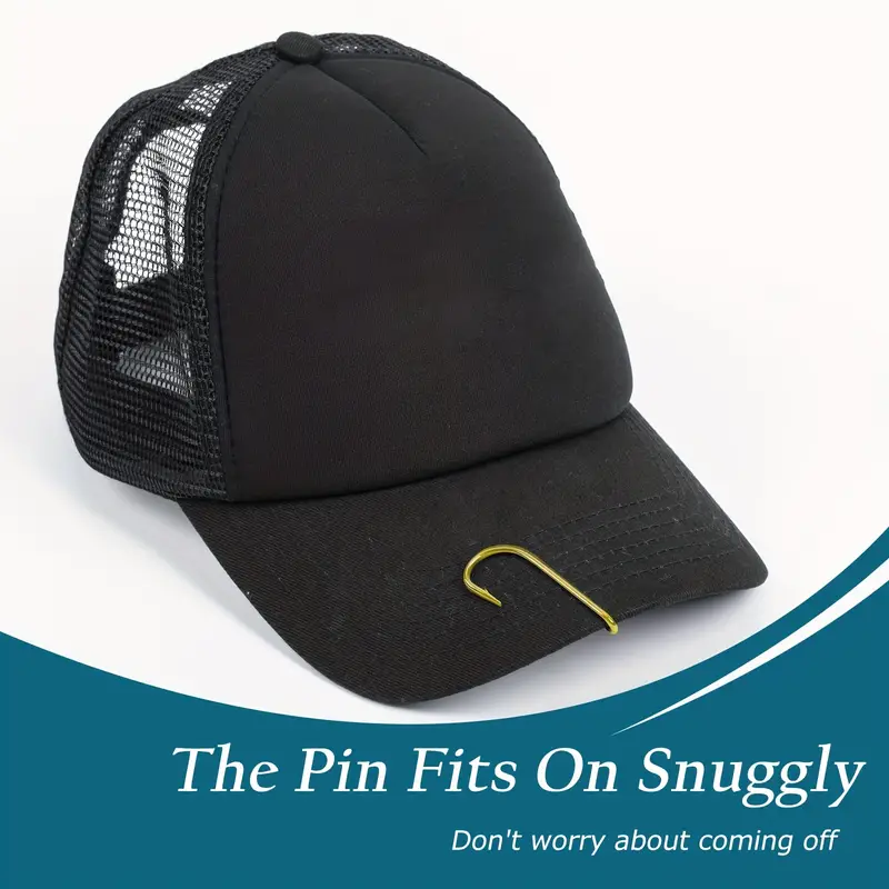 Fish Hook Hat Clip Securely Attach Hat Wallet Tie - Temu
