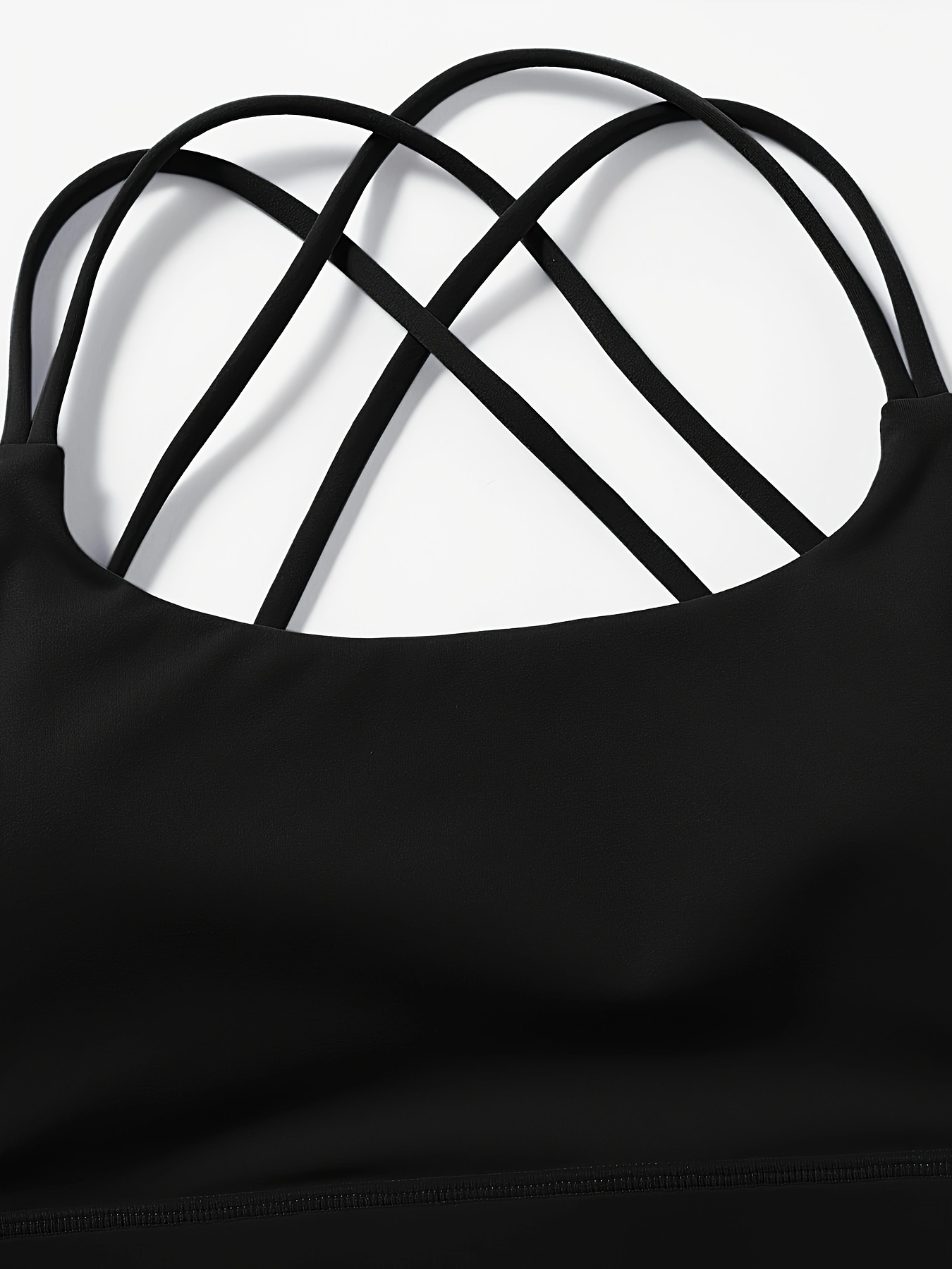 Women's Activewear: Seamless Double Strap Sports Bra with Criss-Cross Back  for Sexy Yoga Fitness Workouts