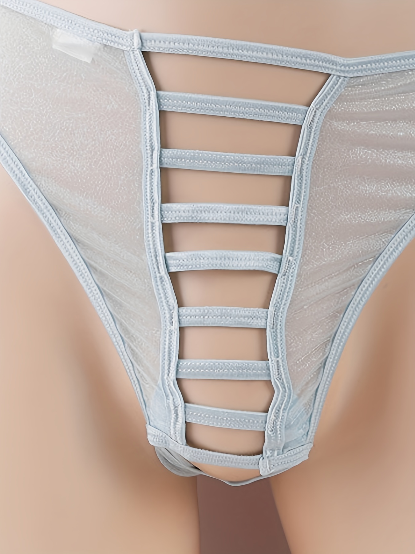 Men's Transparent Breathable Thong Underwear Low Waist - Temu