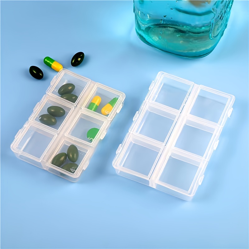 Travel Pill Organizer 6 compartment Portable Airtight - Temu