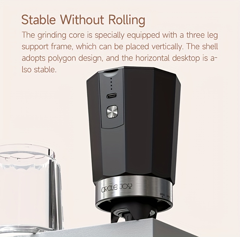 Circle Joy Electric Coffee Grinder Type c Usb Rechargeable - Temu