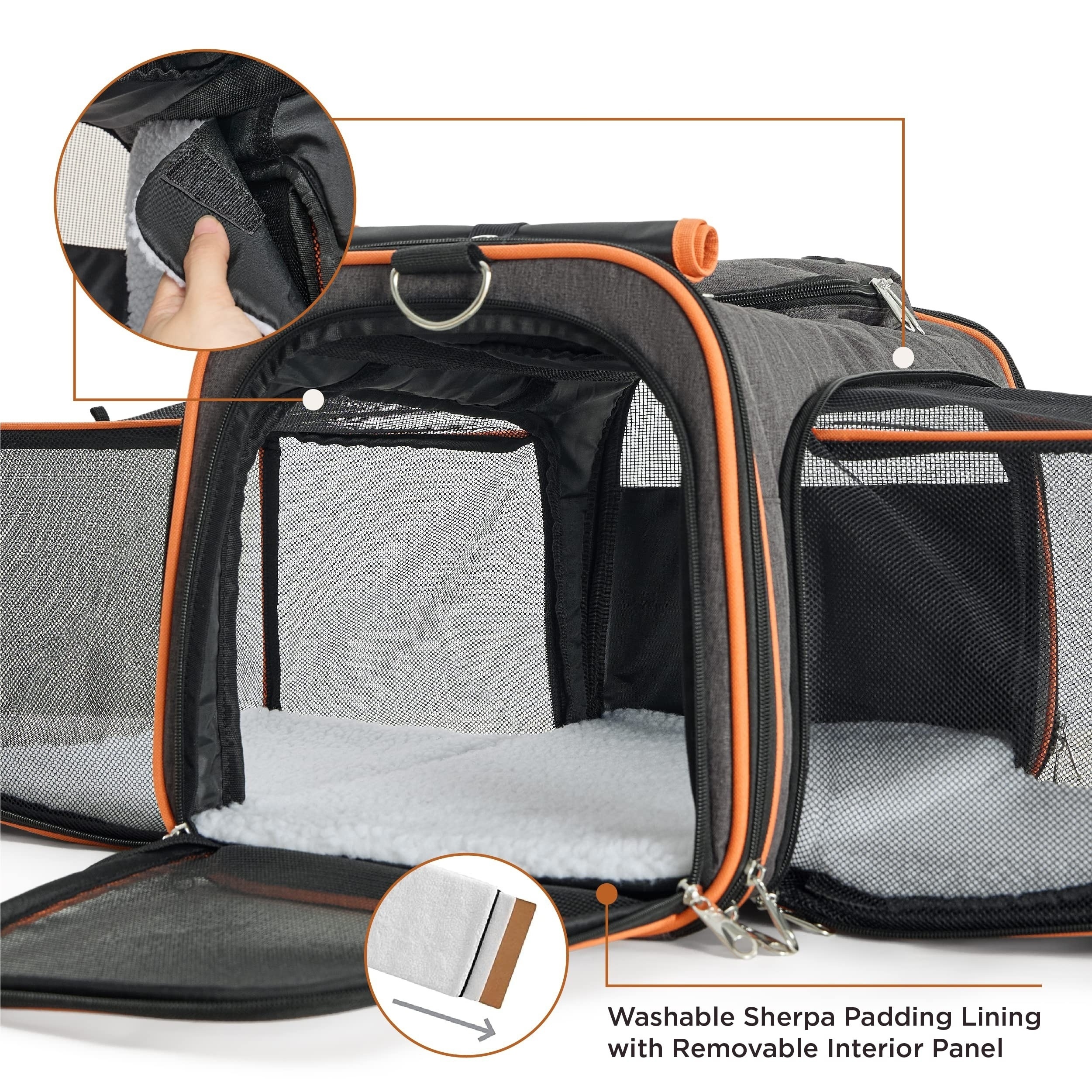 Airline approved Pet Carrier: Soft sided Bag For Cats Dogs - Temu