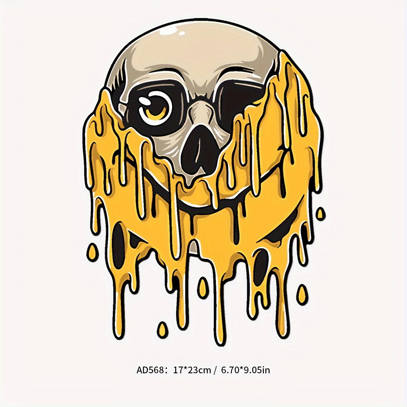 Vinyl Iron on Stickers For Clothes Cartoon Skull Print - Temu