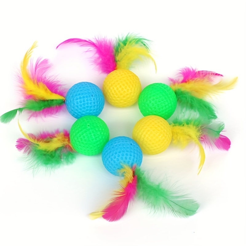 Feather Toy Cats Cat Toy Feather Wand Bell Cat Feather Toy - Temu