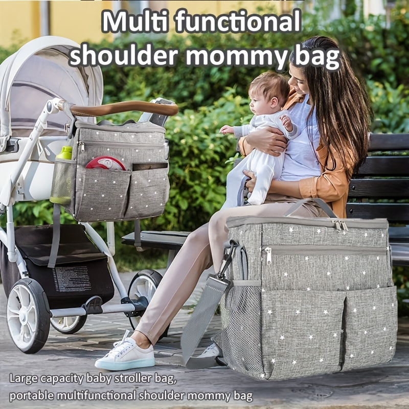 4 Colors Of Portable Diaper Bags: Perfect For Strollers, Shoulder Bags, And  Universal Travel - Perfect For Mommy And Baby! - Temu