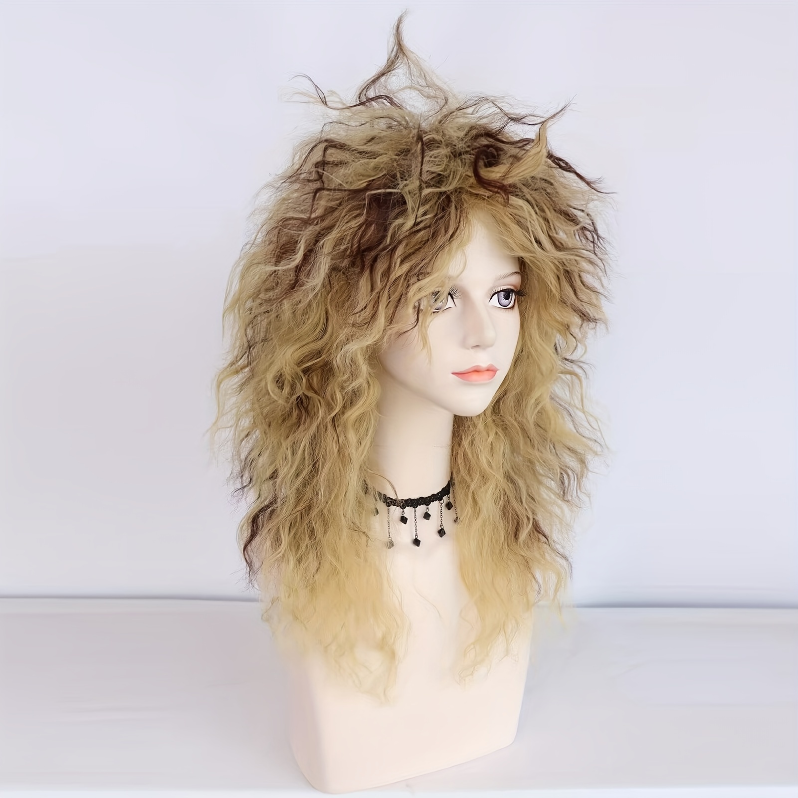 Blonde curly hotsell wig halloween