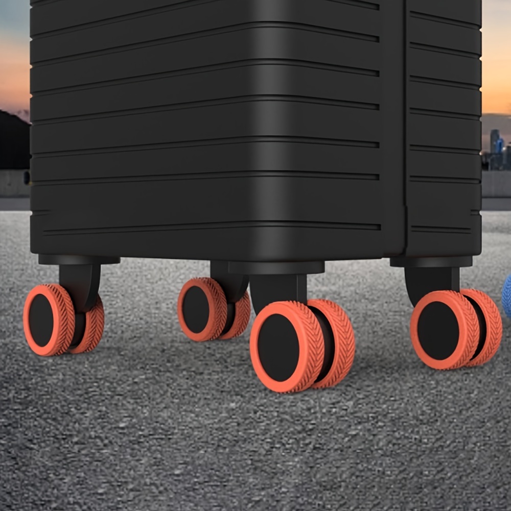 Silicone Luggage Wheels Protector Cover, Anti-slip Shock Absorption Luggage  Caster Shoes, Reduce Noise Wheel Wear, Travel Accessories - Temu Belgium