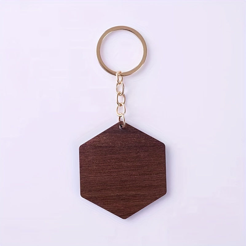 

Wooden Keychain Key Ring, Bag Purse Pendant
