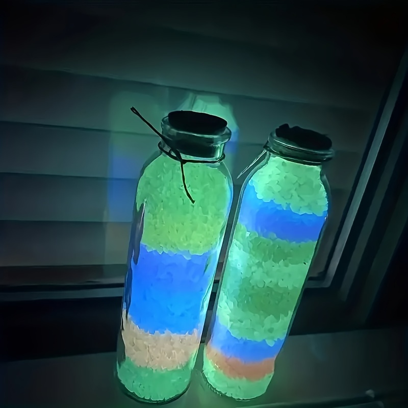 1000pcs luminous mini stones glow in the dark mini rocks suitable for large gardens parks potted plants lawns and various landscaping purposes details 3