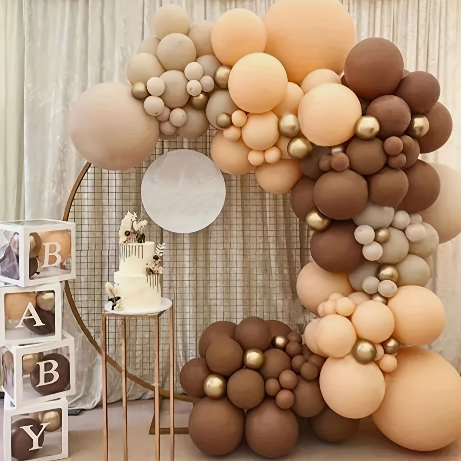 Ballon Ourson Beige Grabo Vintage - Baby Shower 