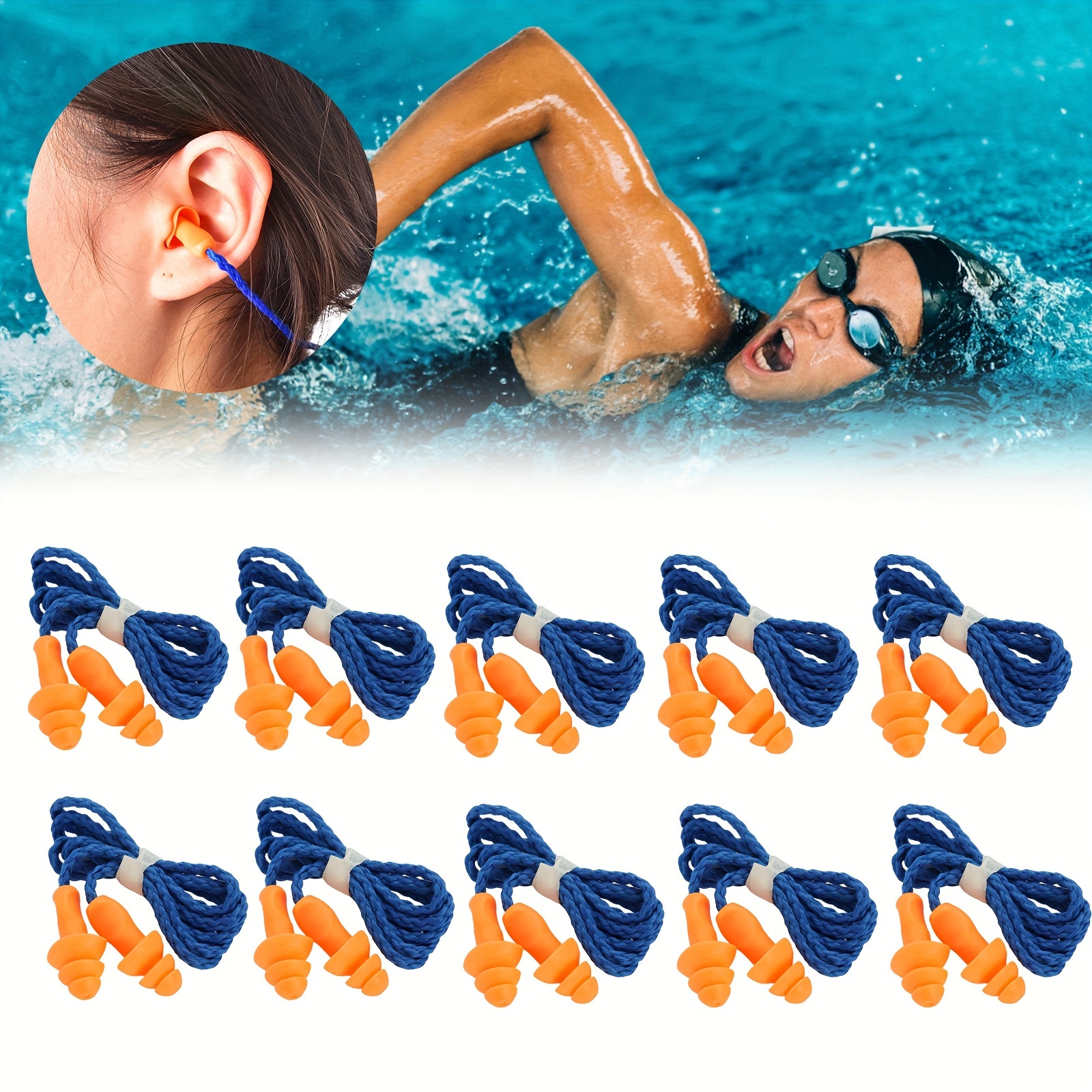 Wave Waterproof Swimming Ear Protection Women Silicone - Temu Canada