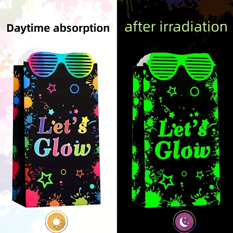 1pc lunettes lumineuses LED Halloween Glow Neon Lights fête - Temu