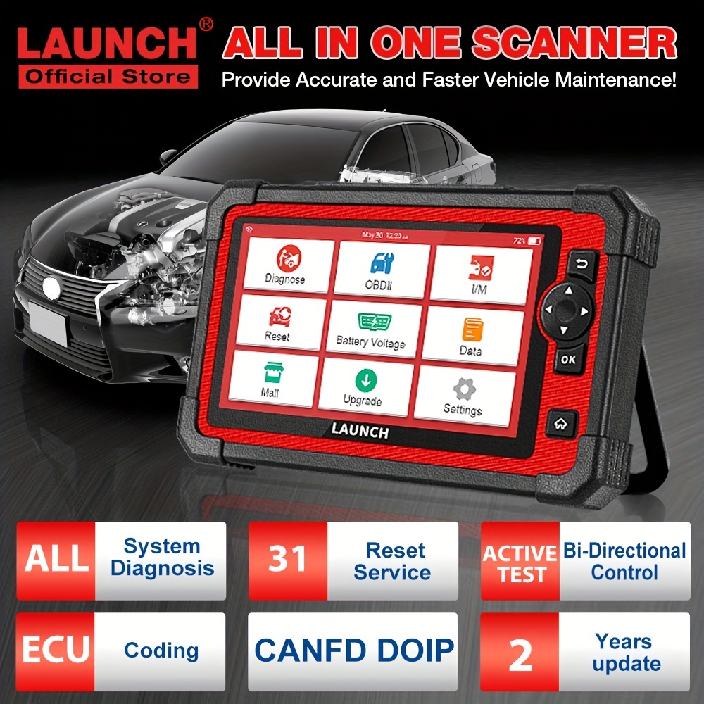 KINGBOLEN K7 Car Scan Tool, OE-Level Full System Automotive Bidirectional  Diagnostic Scanner, 28+ Services, ECU Coding, Key Programming, 3 Years Free  Update 