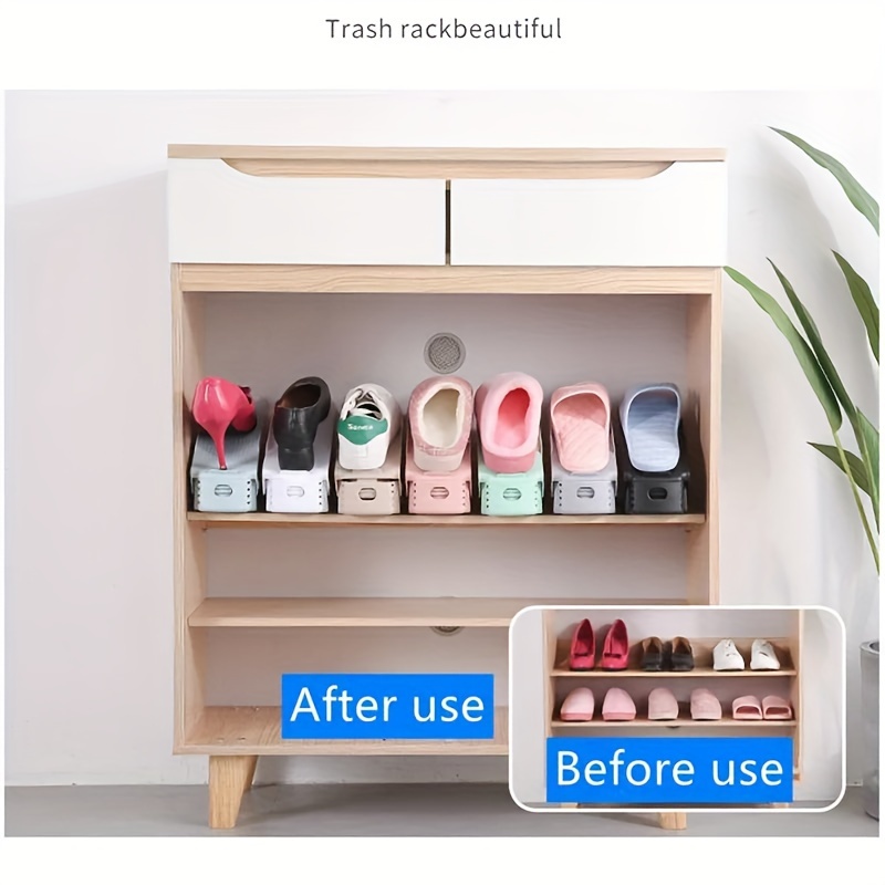 Shoe Slot Organizer Adjustable Shoe Rack Double Layer Shoe - Temu