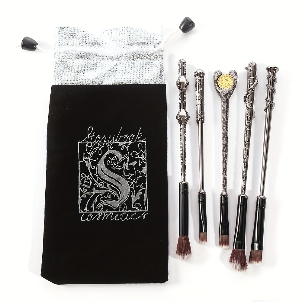 10pcs Silver Magic Eyeshadow Makeup Tools Set Gift For Girls