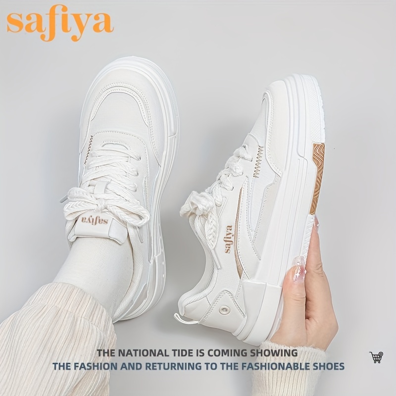 Women's Low Lace Up Flatform Casual Sneakers