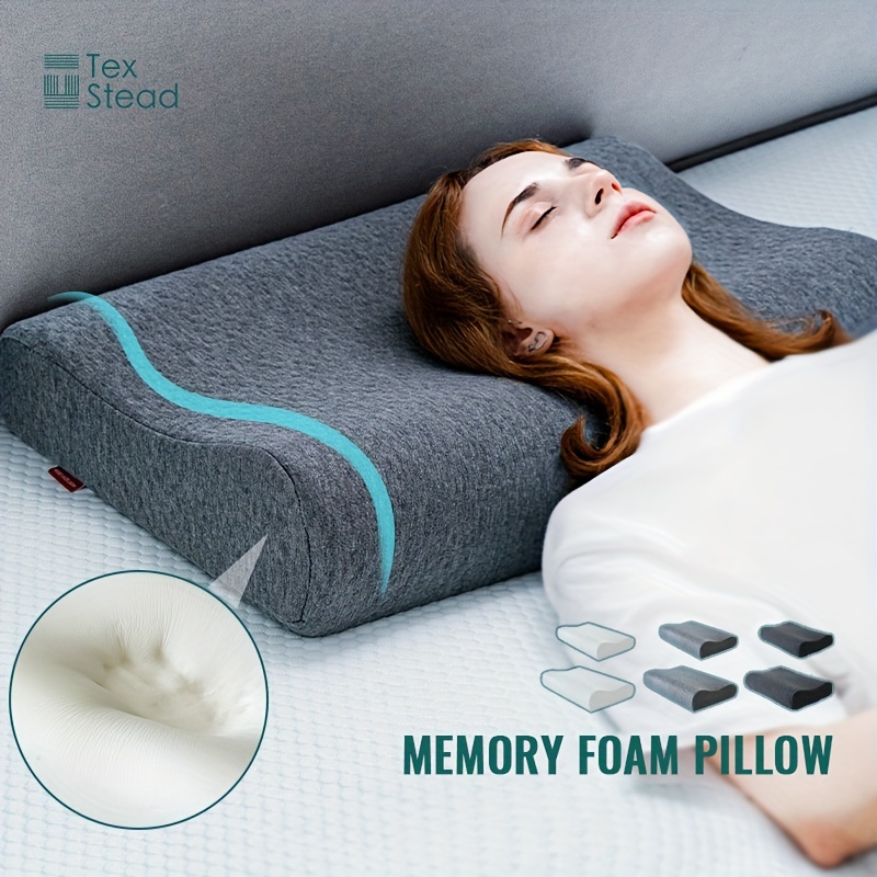 Memory Foam Pillow Sleeping Ergonomic Contour Cervical - Temu