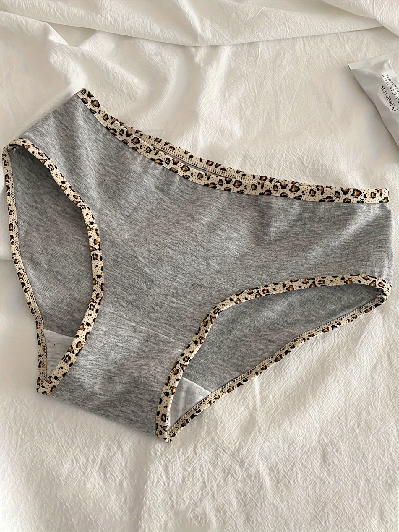 Toddler Girls Briefs Leopard Edge Simple Style Bottoming - Temu