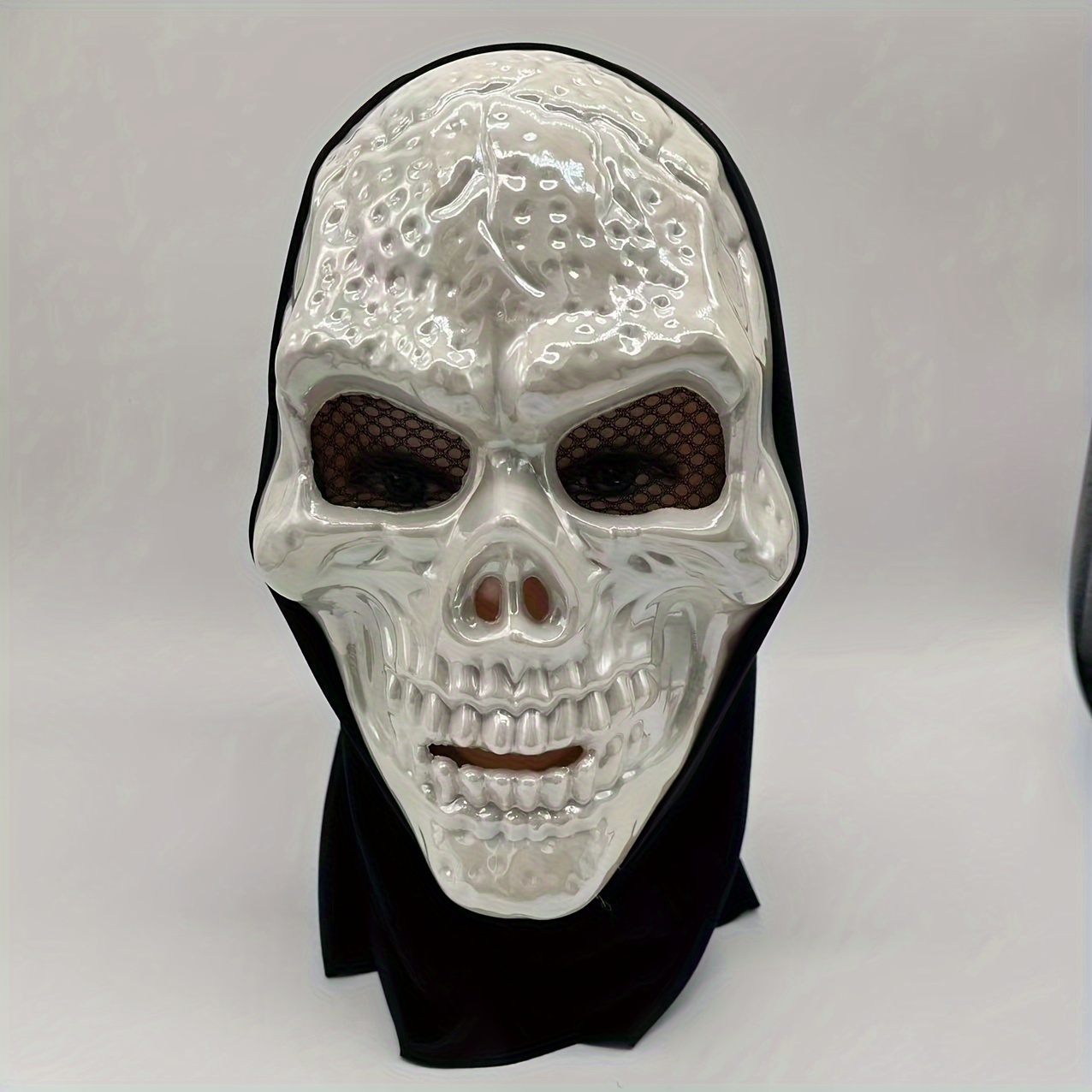 Electroplated Spandex Vivid Horror Skull Mask Ugly Funny - Temu