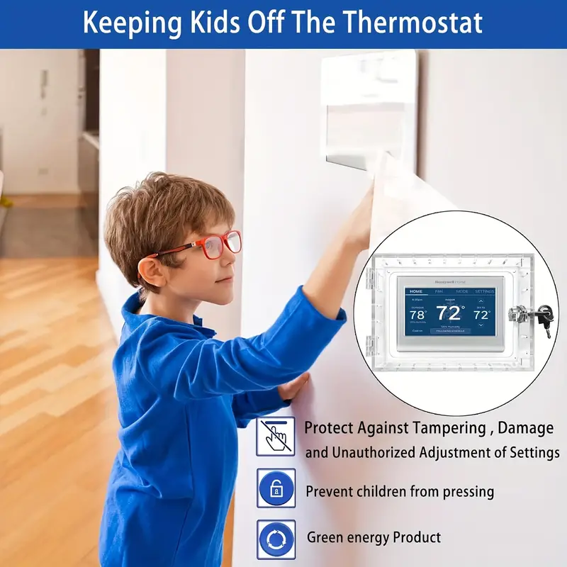 Universal Thermostat Lock Box Key Clear Large Thermostat - Temu